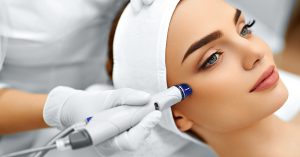 Microdermabrasion nonsurgical cosmetic treatment
