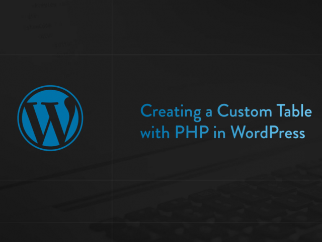 custom table php wordpress