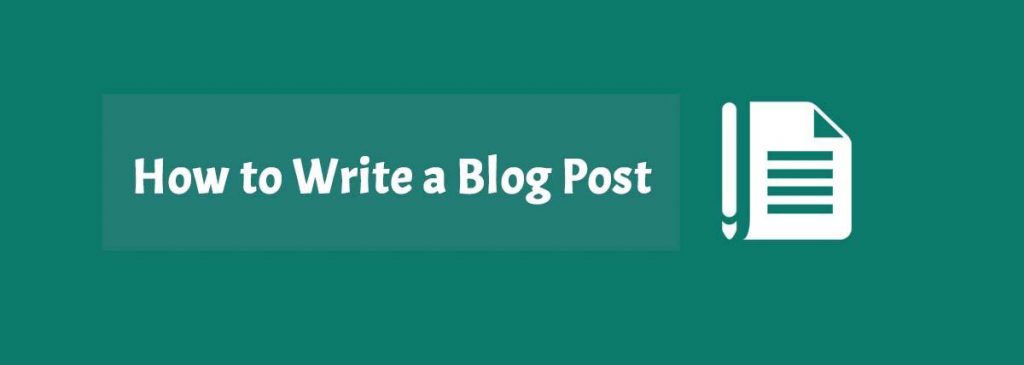 how to write blog post