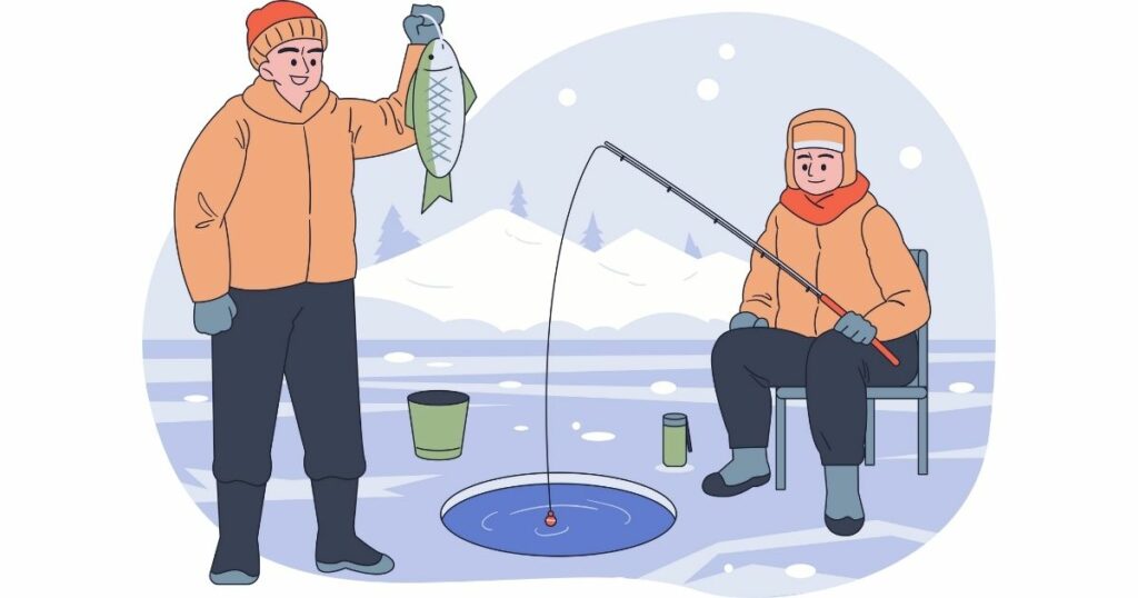 ice fishing