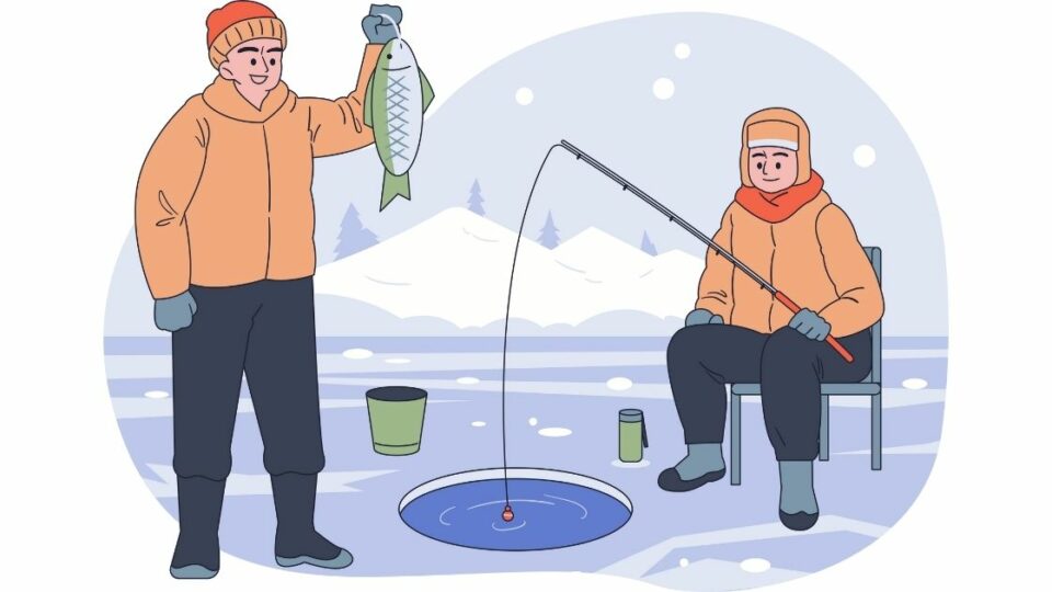 ice fishing