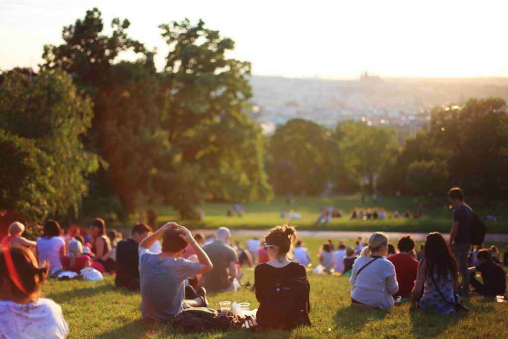 Community event in nature