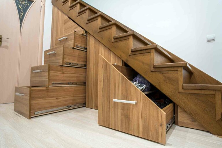 Space Optimization Using Smart Staircase Storage Space