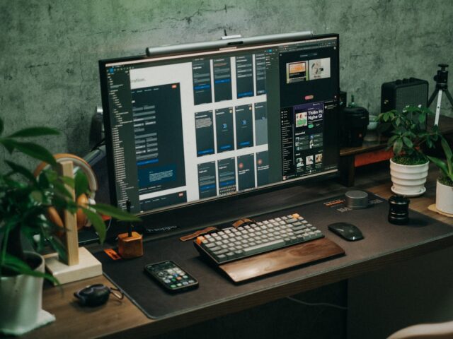 cool home office setup
