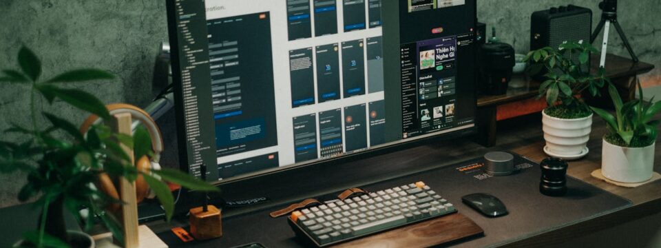 cool home office setup