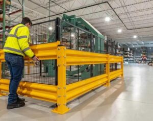 safety barrier at a worksite