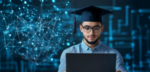 a student using AI for college admission process